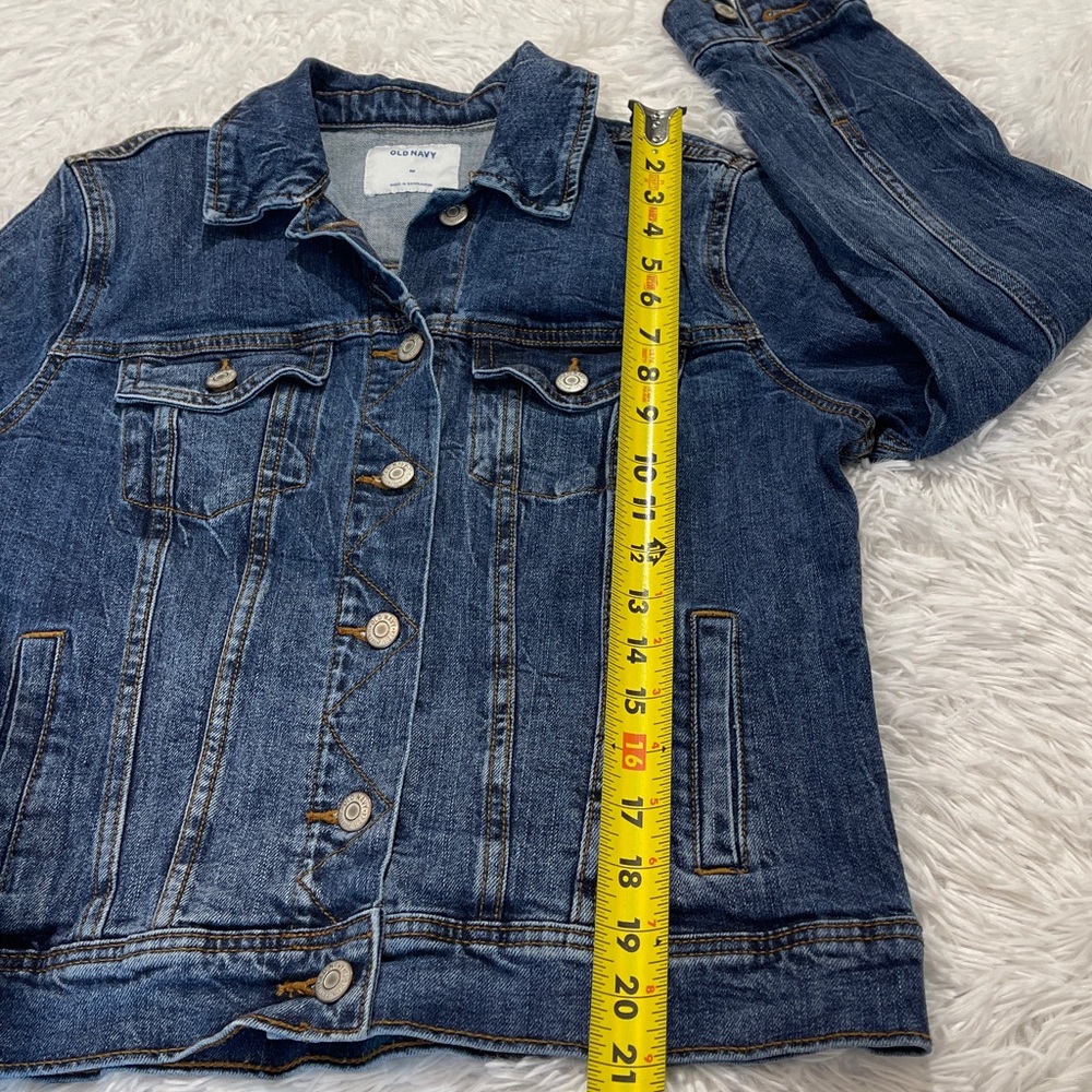 OLD NAVY WOMENS SIZE M Denim Jacket with Button Details - Picture 2 of 6